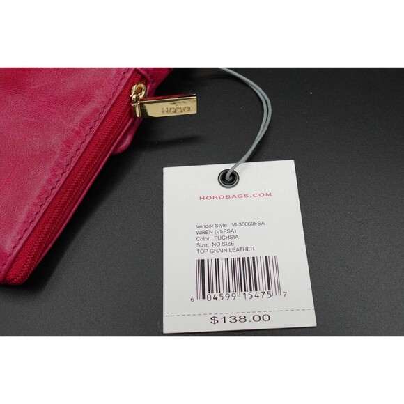 Hobo International NWT Women's Top Grain Soft Leather Distressed Wristlet Purse - Picture 5 of 16
